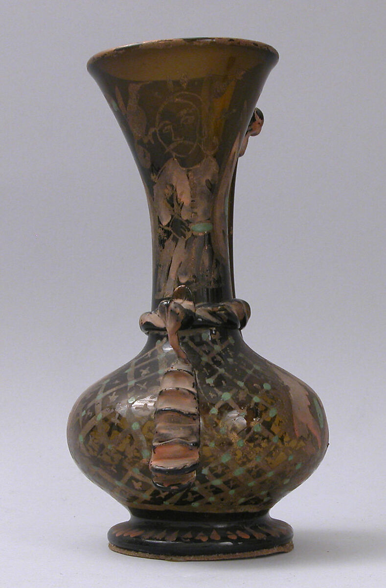 Ewer, Glass; painted