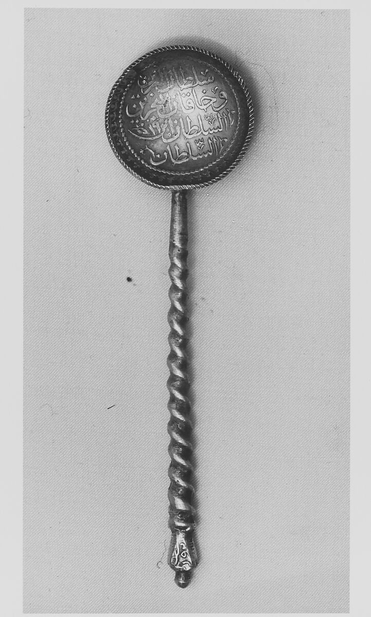 Spoon, Silver, parcel-gilt