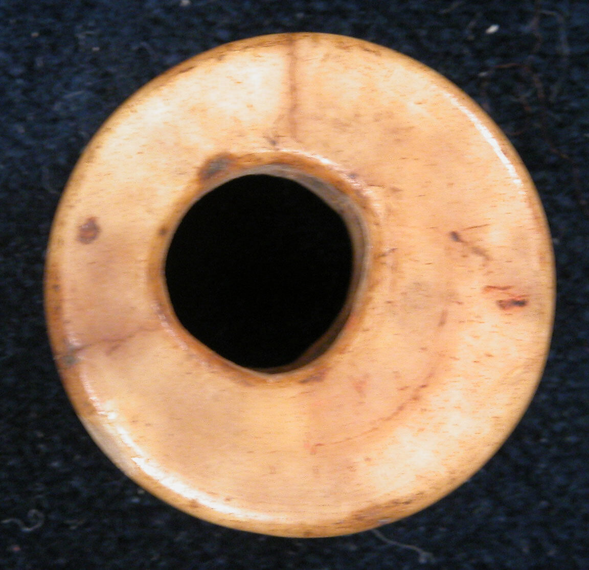 Bead, Bone; carved