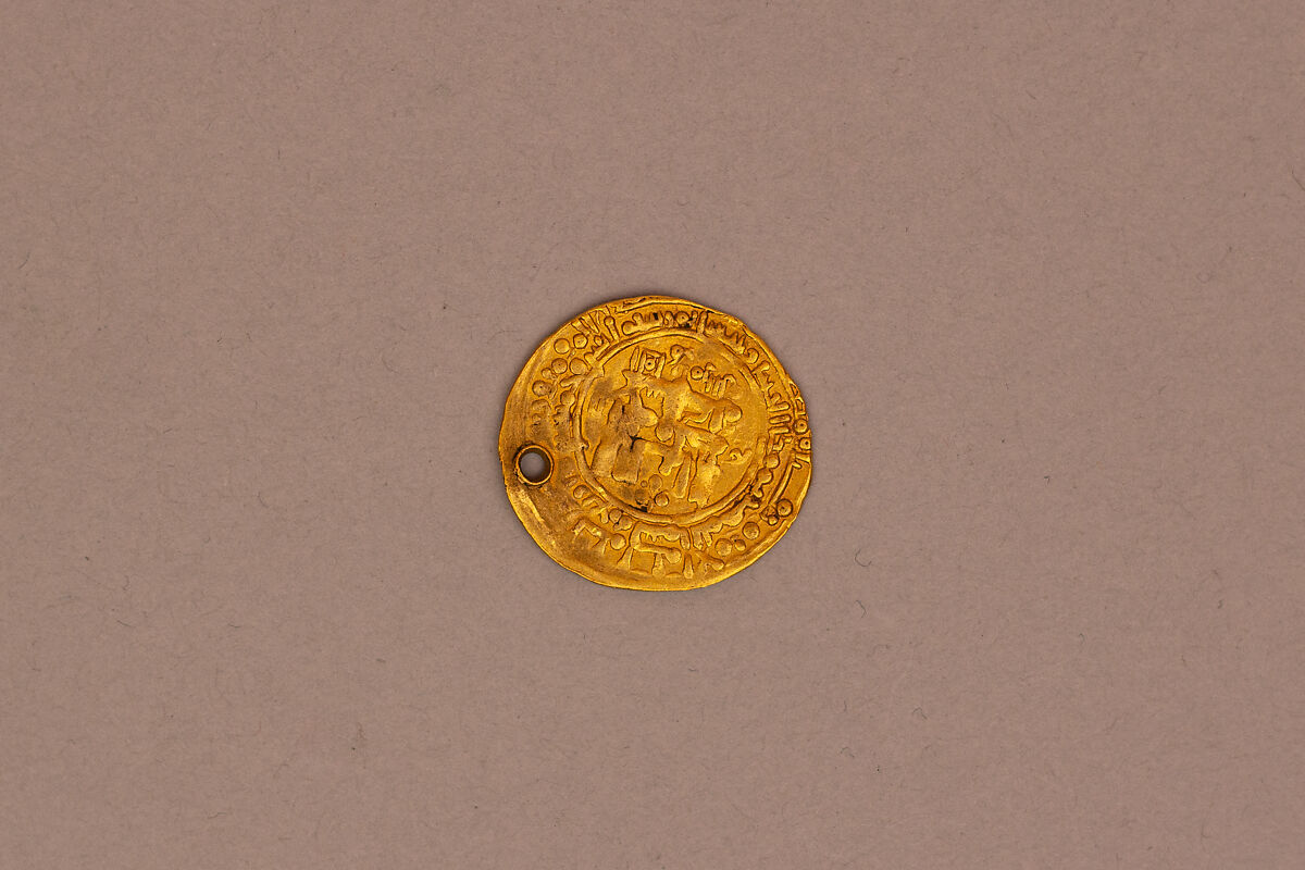 Dinar minted in Nishapur, Gold 