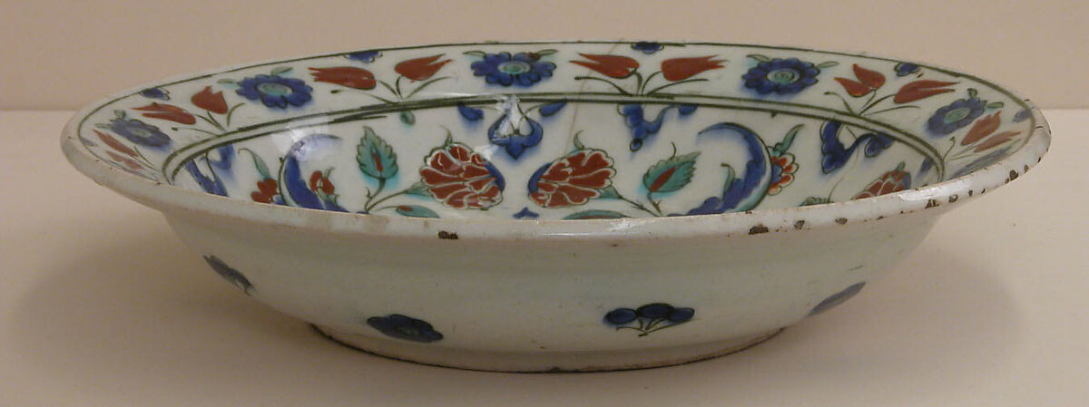 Dish, Earthenware; glazed