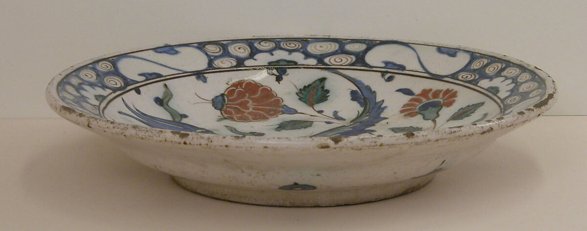 Dish, Earthenware; glazed
