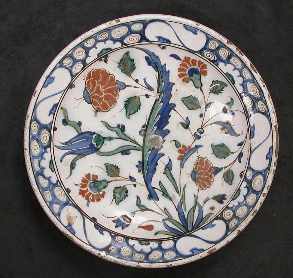 Dish, Earthenware; glazed 