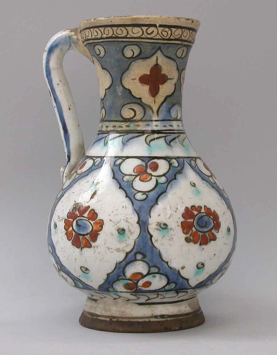 Ewer, Stonepaste; glazed 