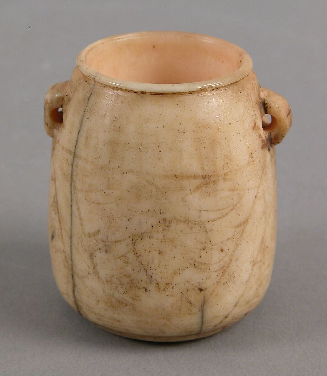 Toilet Vase, Ivory or bone 