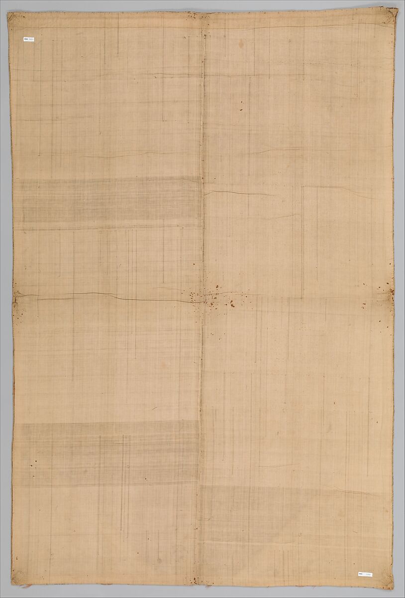 Cover, Silk, cotton; embroidered