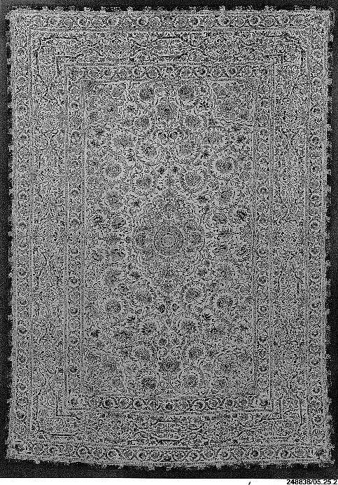 Hanging, Silk; plain-weave, embroidered