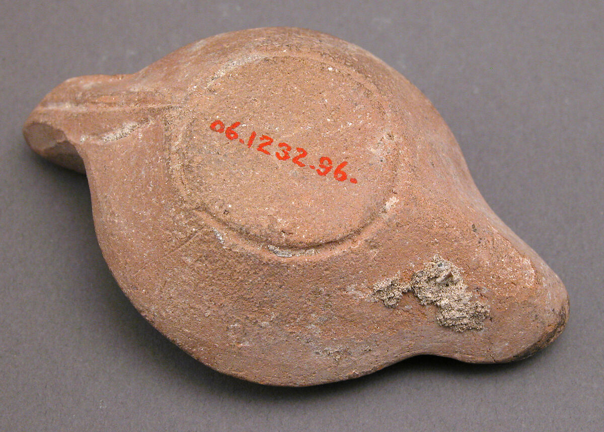 Lamp, Earthenware; molded