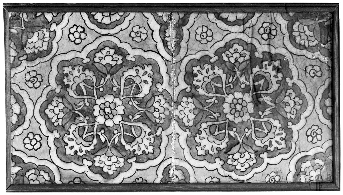 Tile Panel, Stonepaste; painted and glazed