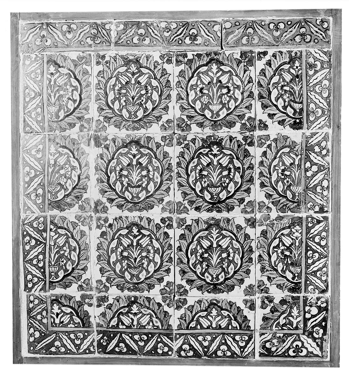 Tile Panel, Stonepaste; painted and glazed