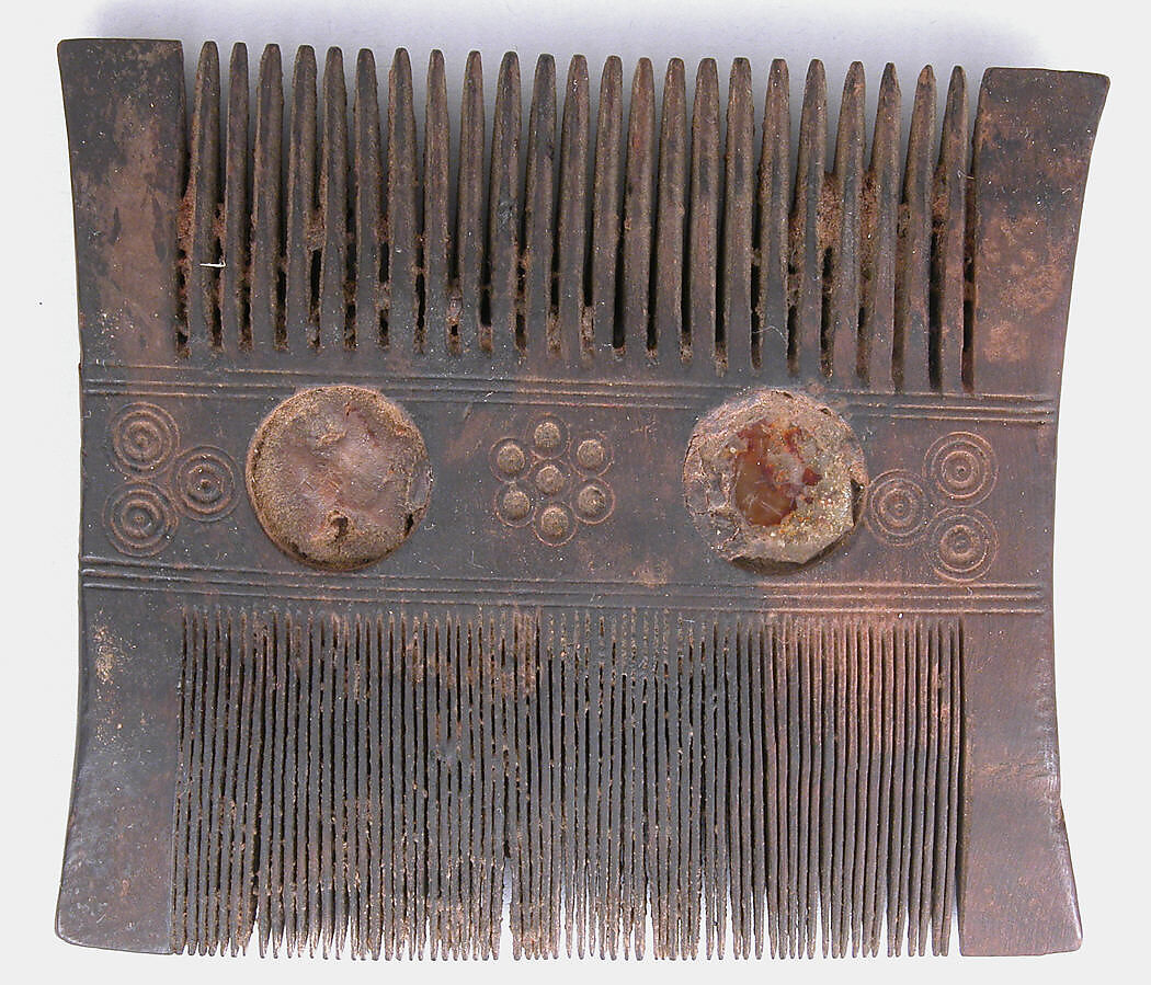 Comb, Wood; incised