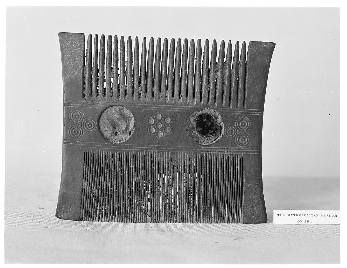 Comb, Wood; incised