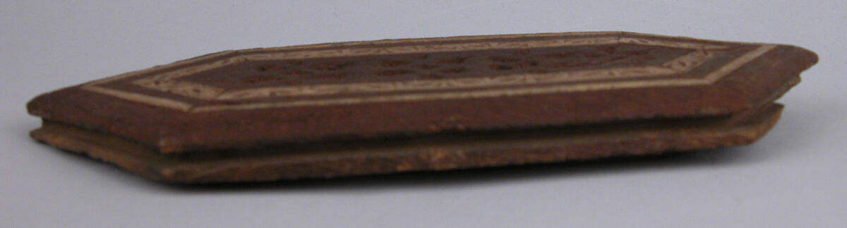 Panel, Wood; carved, inlaid with plain and carved ivory