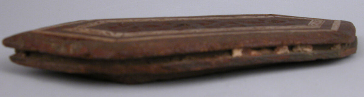 Panel, Wood; carved, inlaid with plain and carved ivory