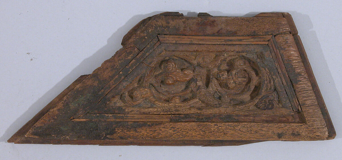 Panel, Wood; carved and inlaid 