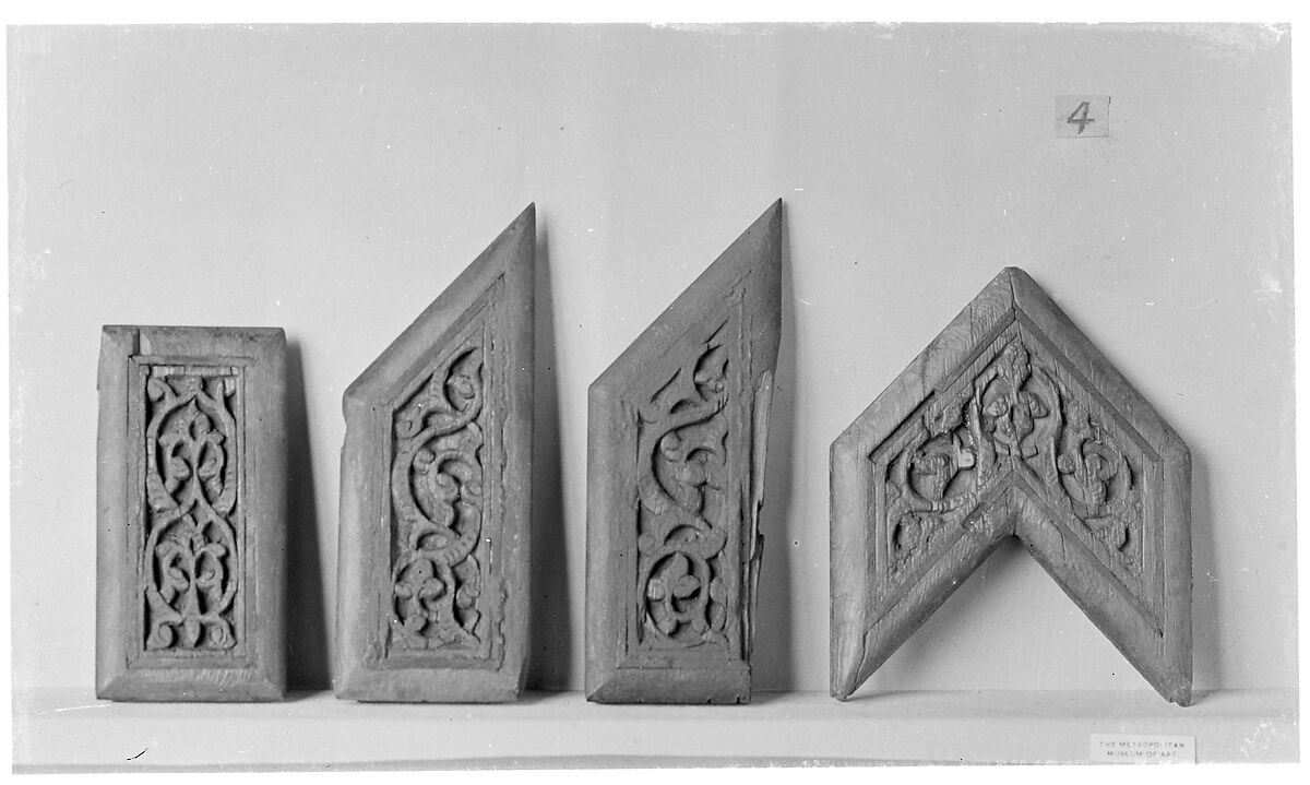 Panel, Wood; carved