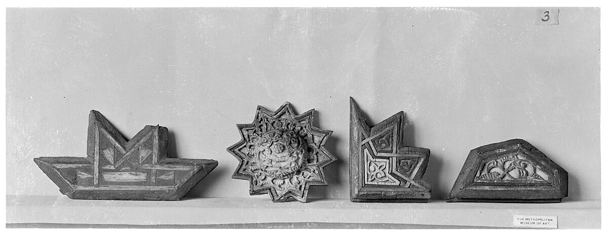 Panel, Wood; carved, inlaid with carved and plain ivory and carved ebony