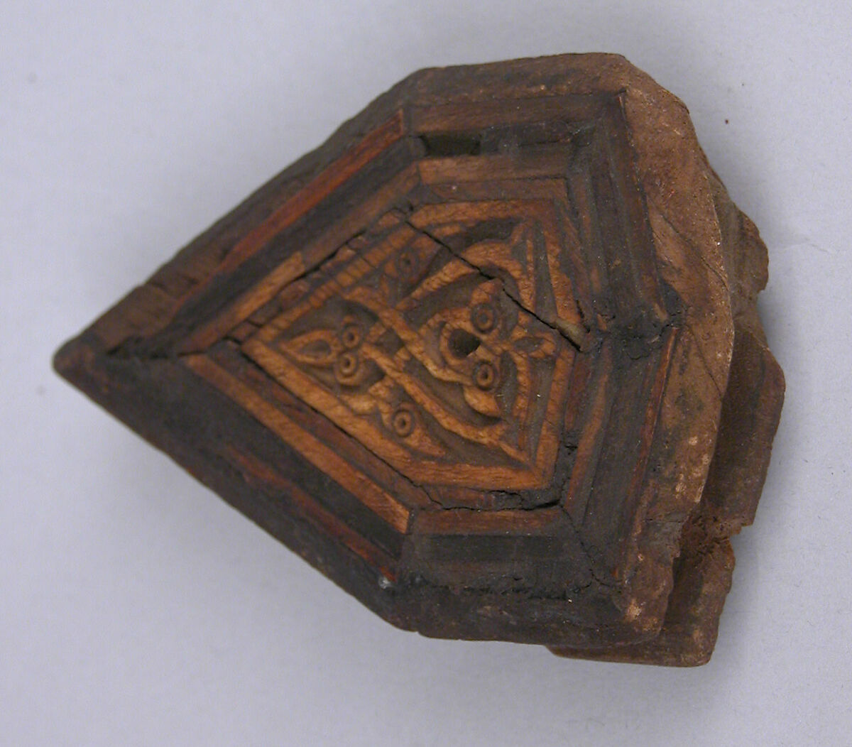 Panel, Wood; inlaid with ivory