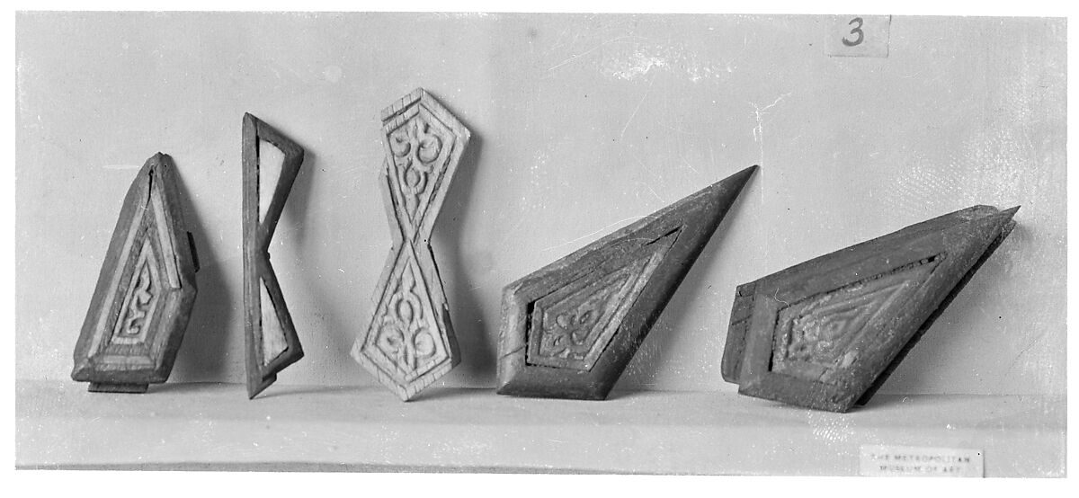 Panel, Wood; inlaid with plain and carved ivory