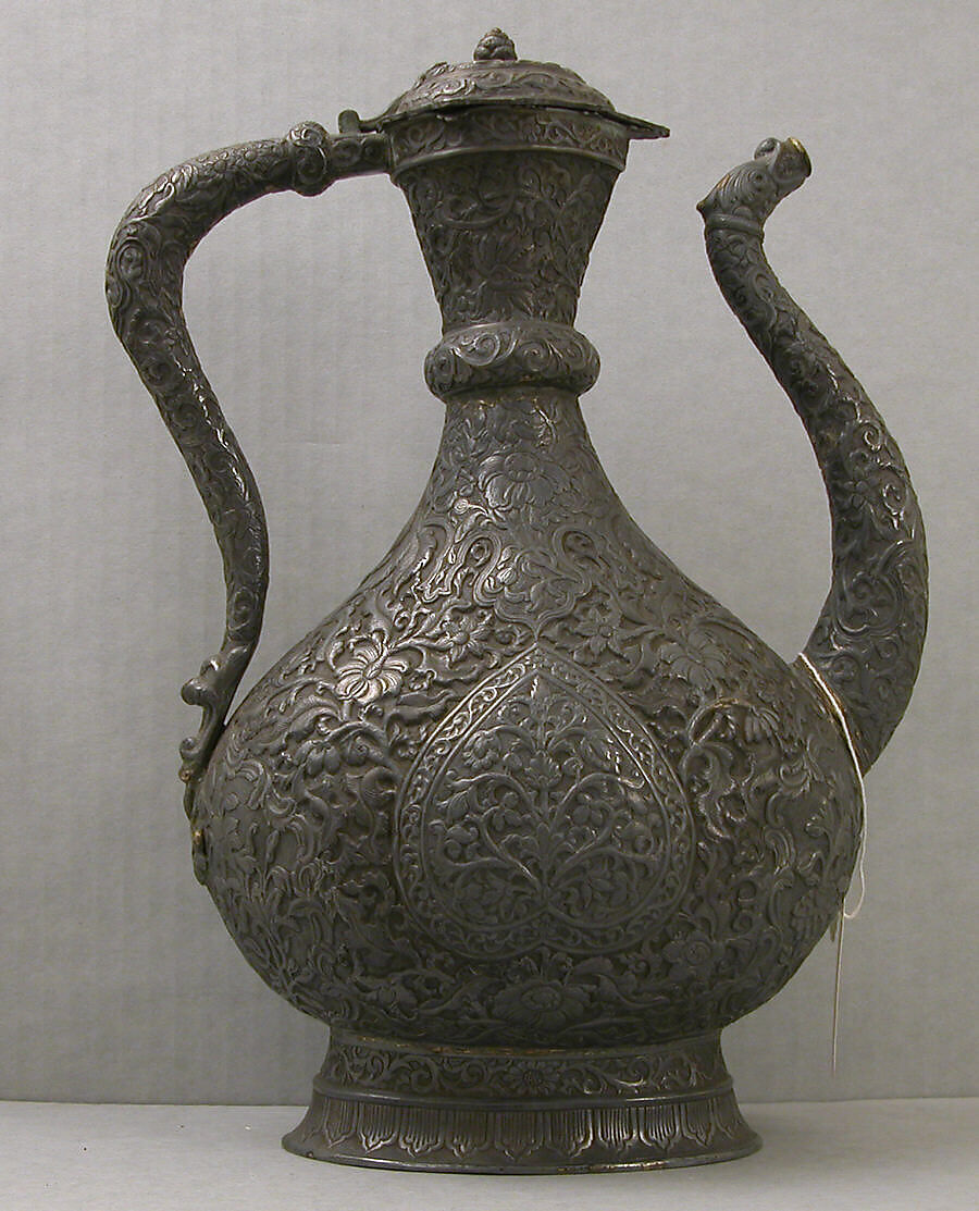 Ewer, Silver; partially gilded