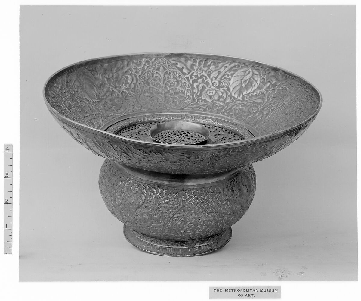 Basin, Silver; partially gilded