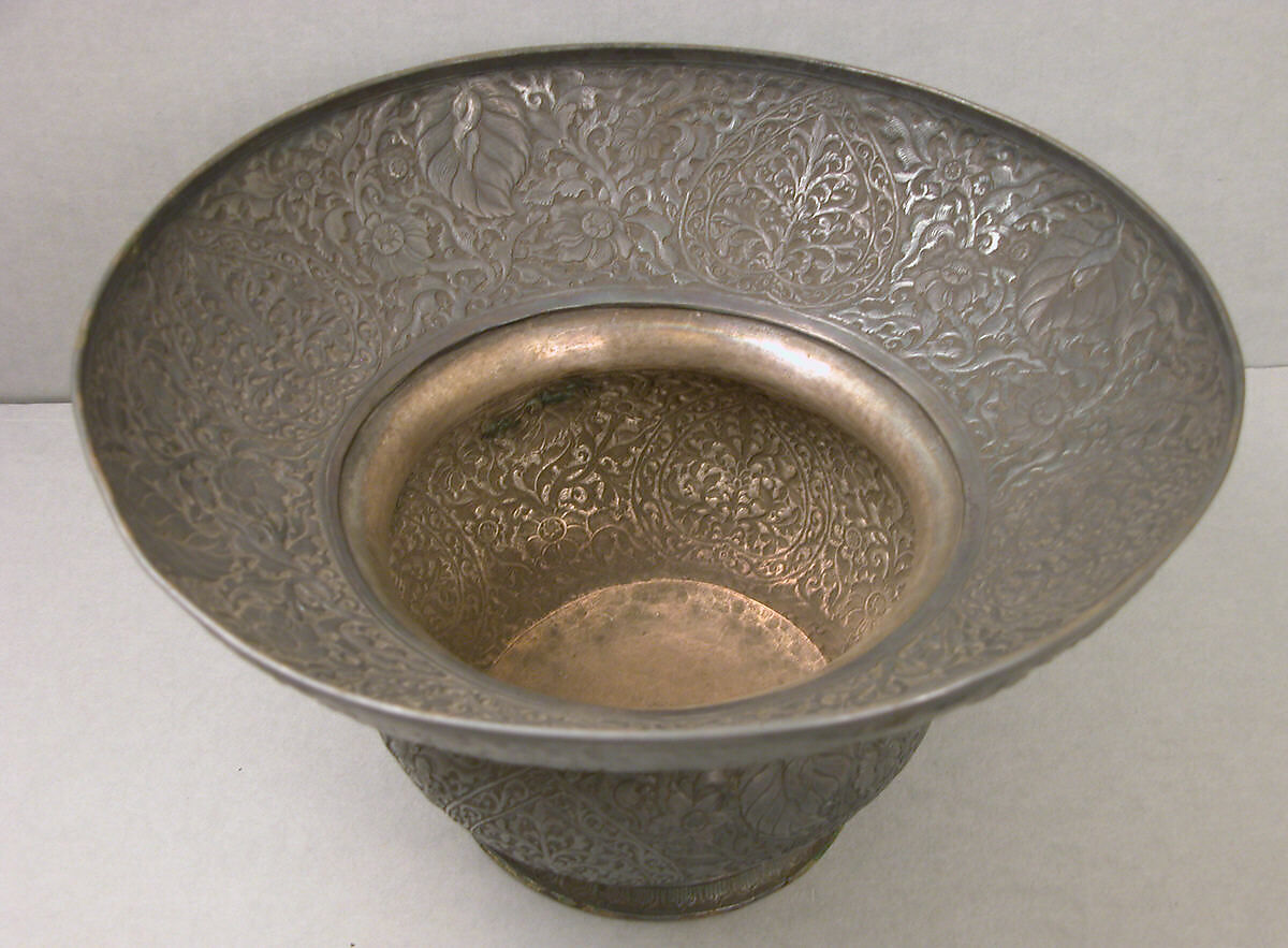 Basin, Silver; partially gilded