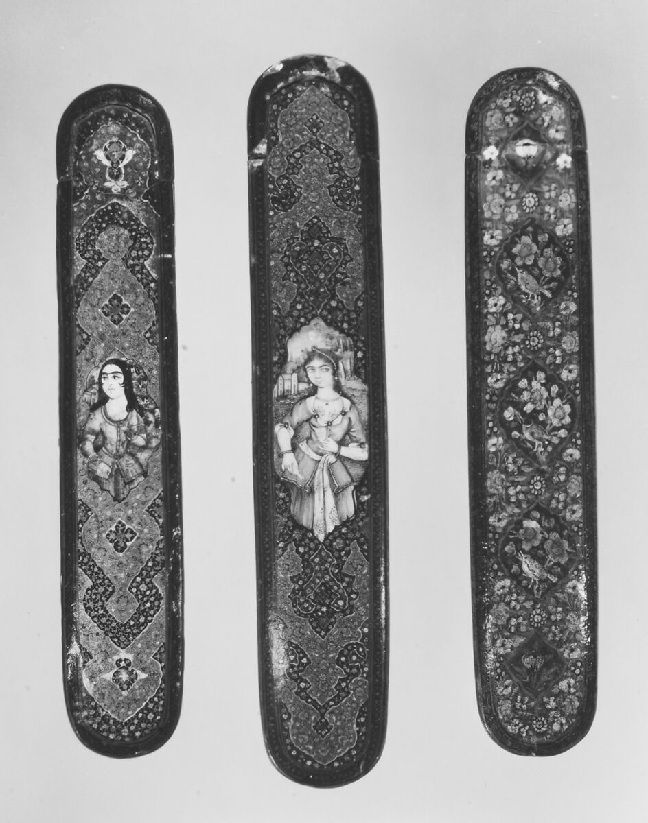 Pen Box (Qalamdan), Papier-maché; painted and lacquered
