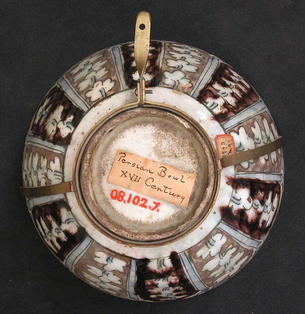Bowl, Stonepaste; polychrome painted under transparent glaze