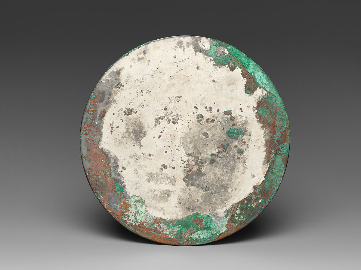 Mirror with dragon, Bronze, China