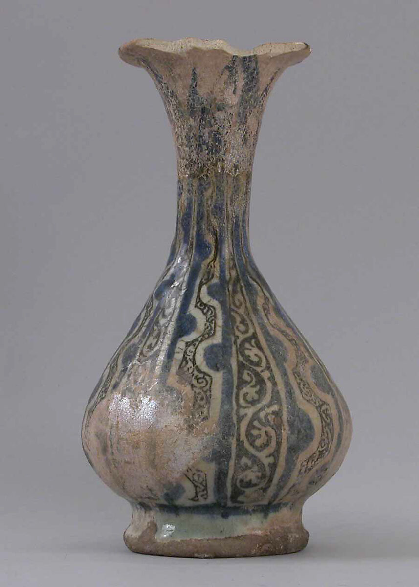 Vase, Stonepaste; underglaze painted 