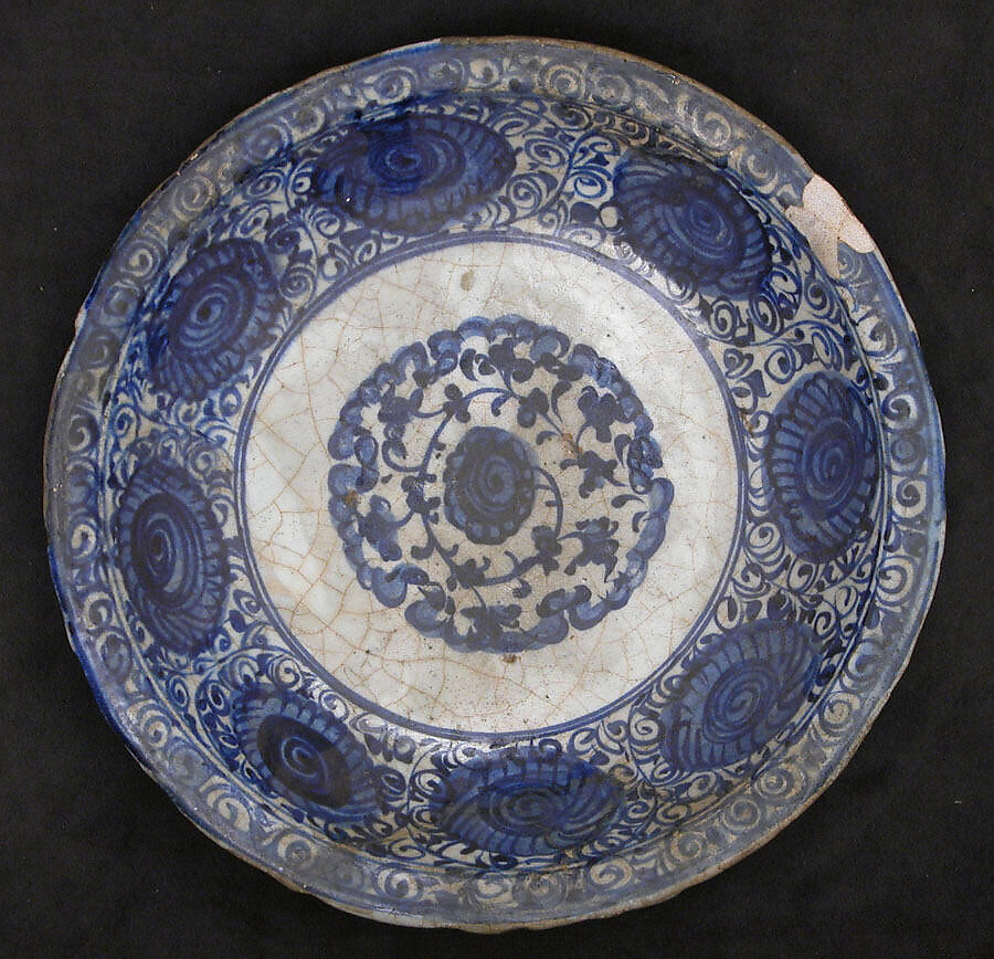 Dish, Stonepaste; glazed 