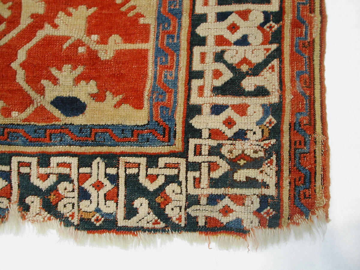 'Lotto' Carpet, Wool (warp, weft and pile); symmetrically knotted pile