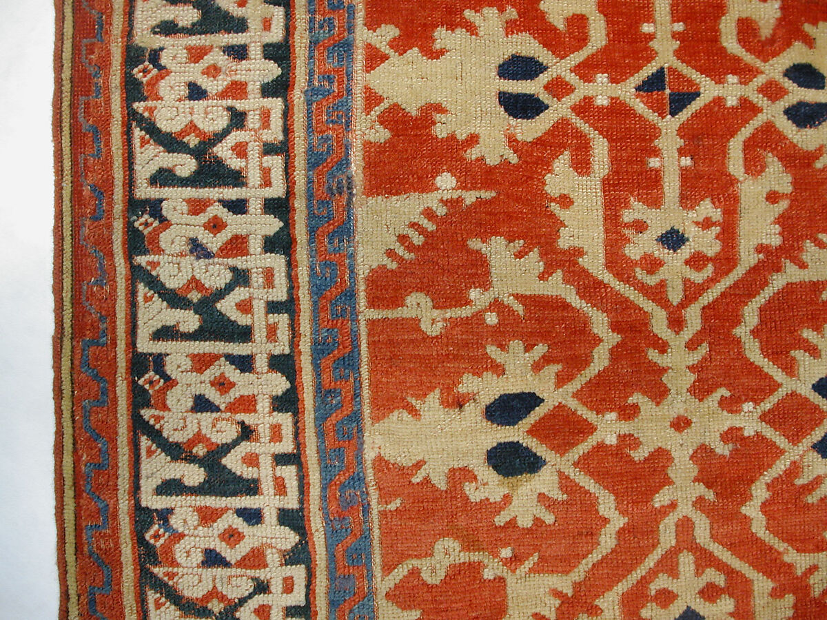 'Lotto' Carpet, Wool (warp, weft and pile); symmetrically knotted pile