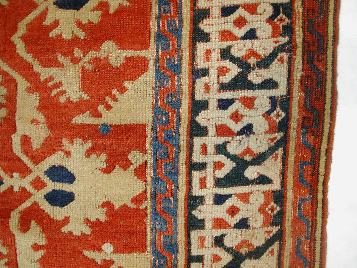 'Lotto' Carpet, Wool (warp, weft and pile); symmetrically knotted pile
