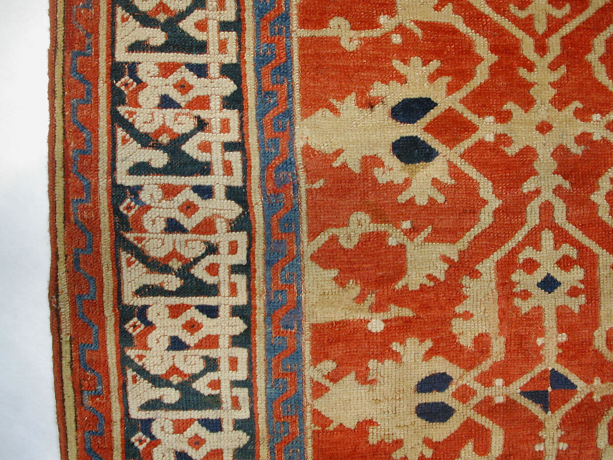 'Lotto' Carpet, Wool (warp, weft and pile); symmetrically knotted pile