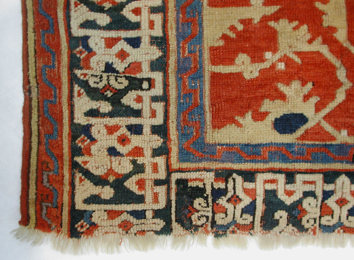 'Lotto' Carpet, Wool (warp, weft and pile); symmetrically knotted pile