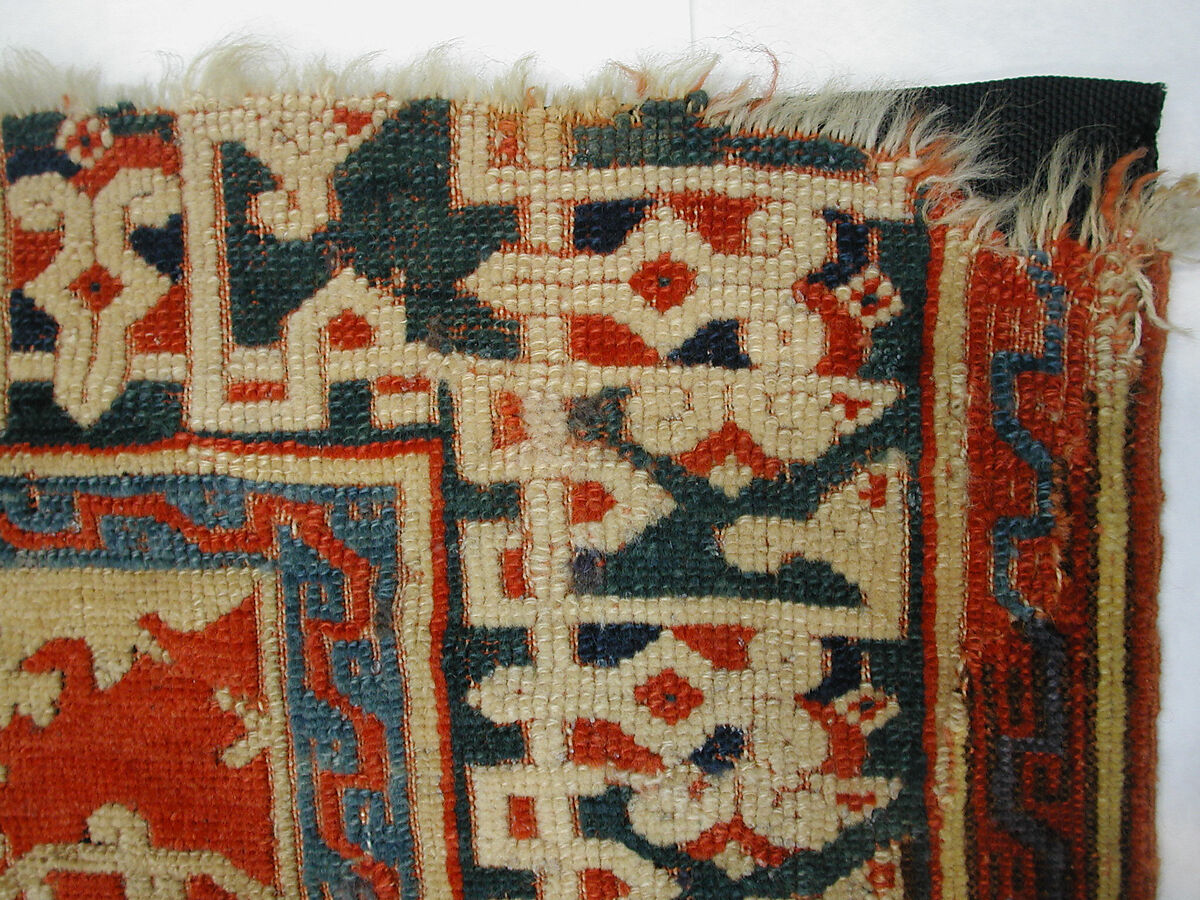 'Lotto' Carpet, Wool (warp, weft and pile); symmetrically knotted pile