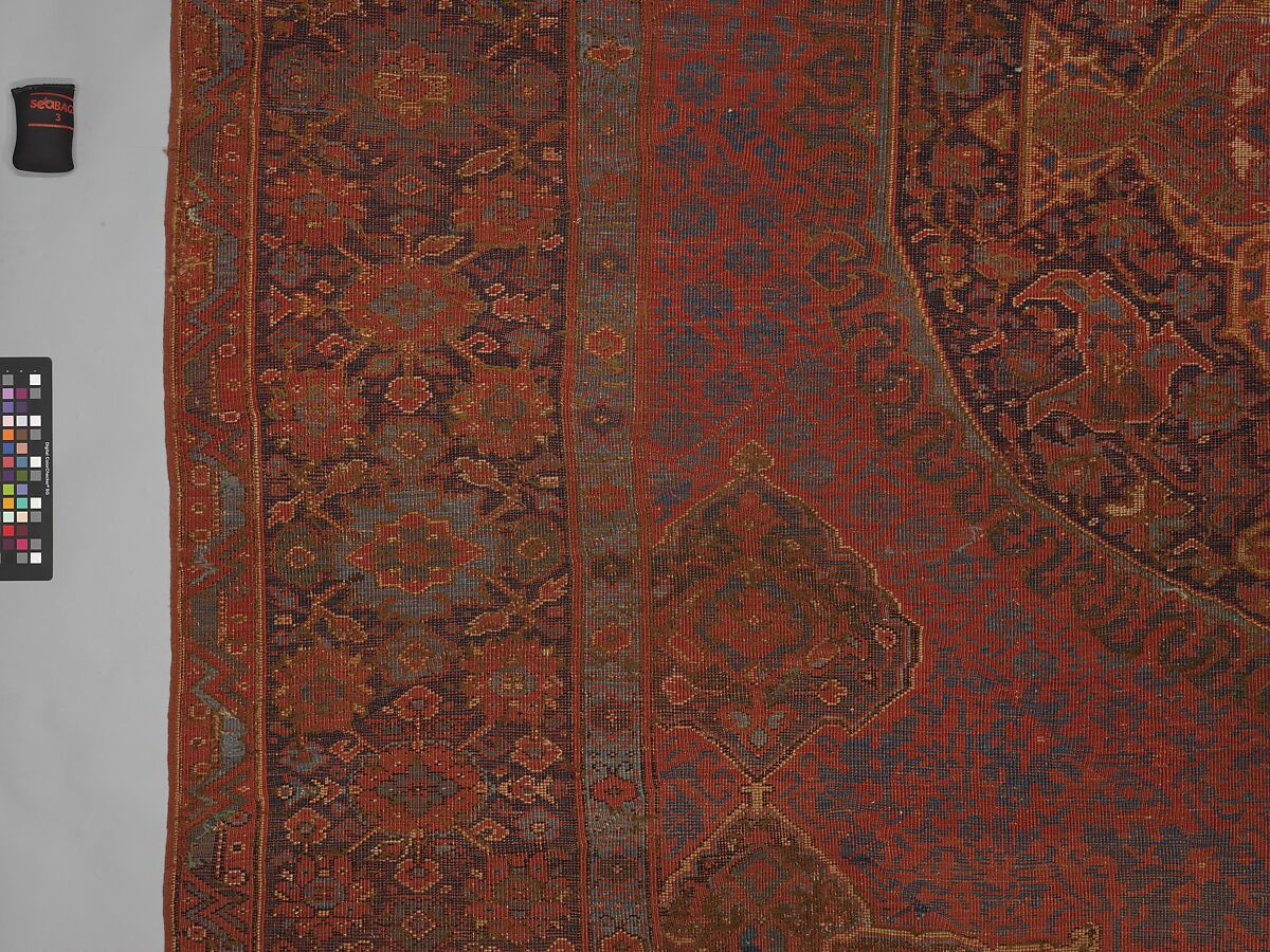 "Medallion Ushak" Carpet, Wool (warp, weft, and pile); symmetrically knotted pile