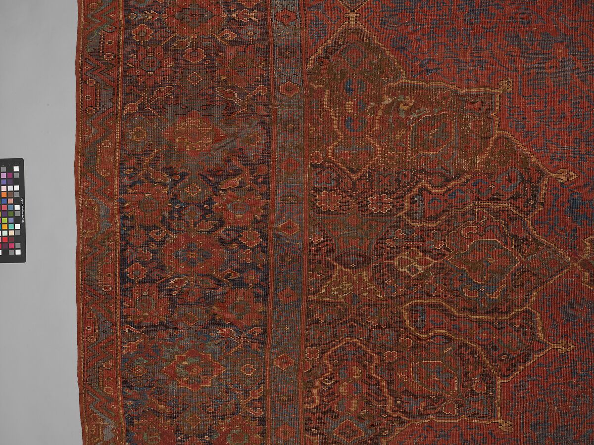 "Medallion Ushak" Carpet, Wool (warp, weft, and pile); symmetrically knotted pile