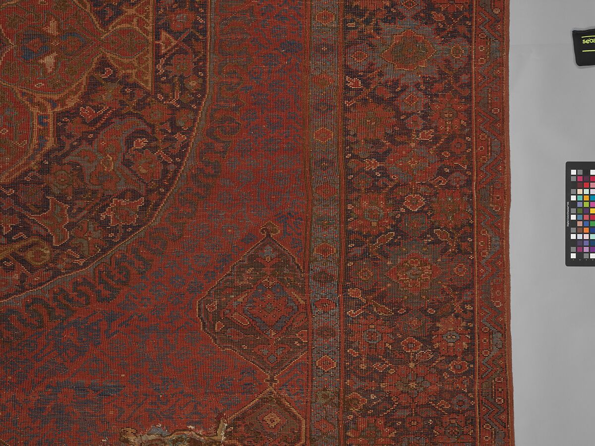 "Medallion Ushak" Carpet, Wool (warp, weft, and pile); symmetrically knotted pile