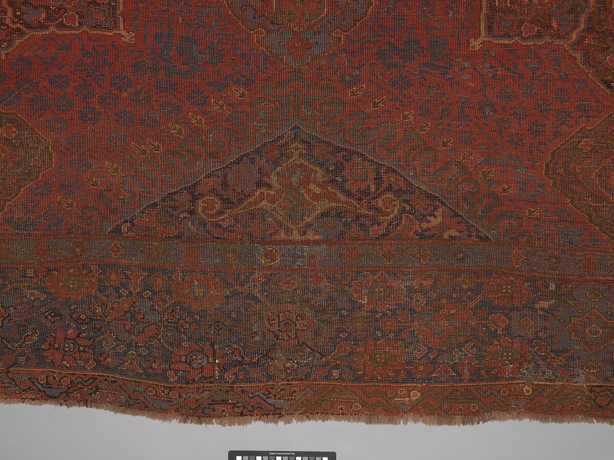 "Medallion Ushak" Carpet, Wool (warp, weft, and pile); symmetrically knotted pile