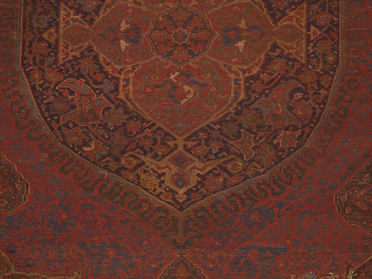"Medallion Ushak" Carpet, Wool (warp, weft, and pile); symmetrically knotted pile