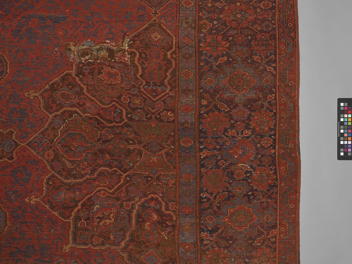 "Medallion Ushak" Carpet, Wool (warp, weft, and pile); symmetrically knotted pile