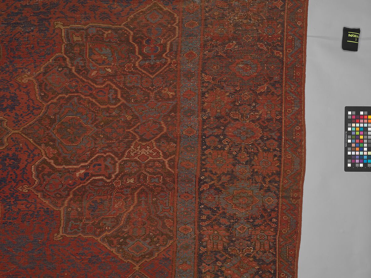 "Medallion Ushak" Carpet, Wool (warp, weft, and pile); symmetrically knotted pile