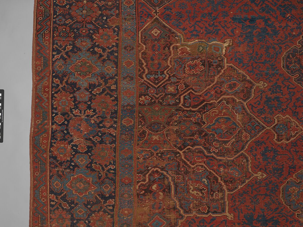 "Medallion Ushak" Carpet, Wool (warp, weft, and pile); symmetrically knotted pile