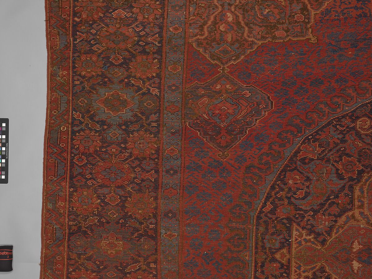"Medallion Ushak" Carpet, Wool (warp, weft, and pile); symmetrically knotted pile