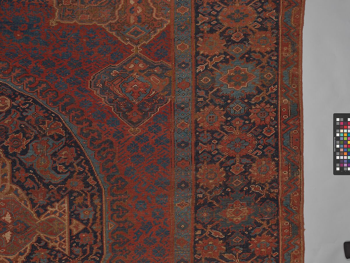 "Medallion Ushak" Carpet, Wool (warp, weft, and pile); symmetrically knotted pile
