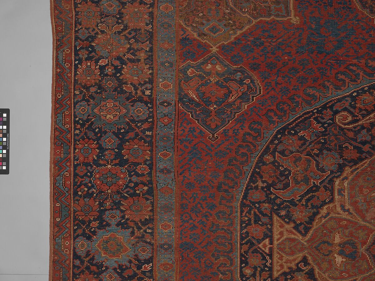 "Medallion Ushak" Carpet, Wool (warp, weft, and pile); symmetrically knotted pile