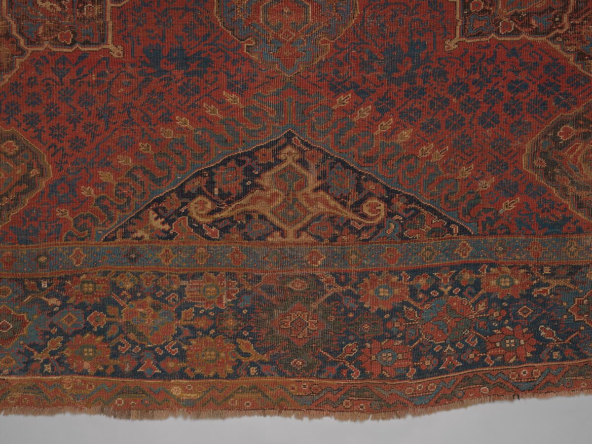 "Medallion Ushak" Carpet, Wool (warp, weft, and pile); symmetrically knotted pile