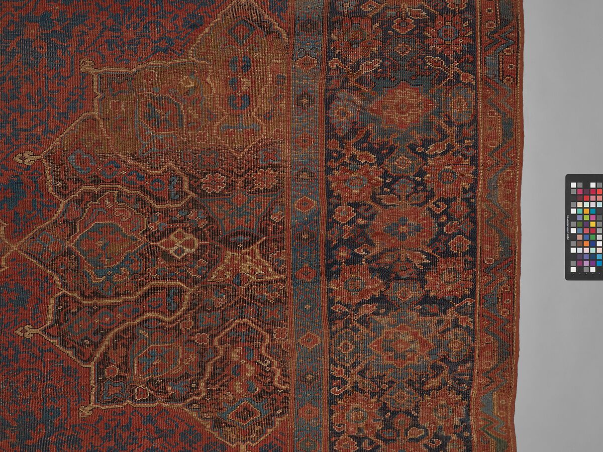 "Medallion Ushak" Carpet, Wool (warp, weft, and pile); symmetrically knotted pile